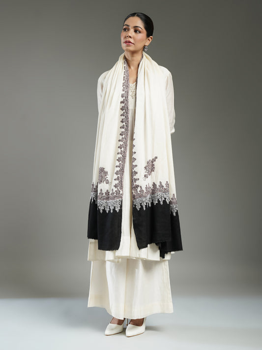 Rivayat Embroidered Cashmere Shawl