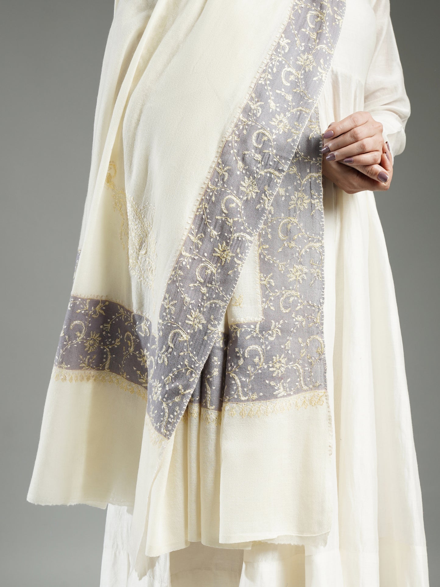 Rivayat Embroidered Cashmere Shawl