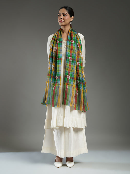 Ziana Embroidered Pashmina Stole