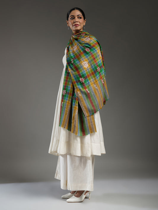 Ziana Embroidered Pashmina Stole