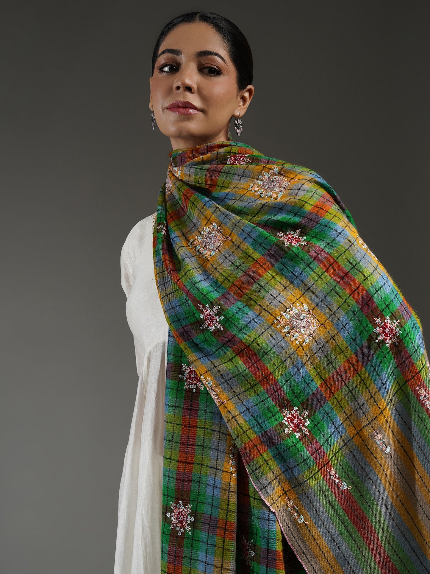 Ziana Embroidered Pashmina Stole