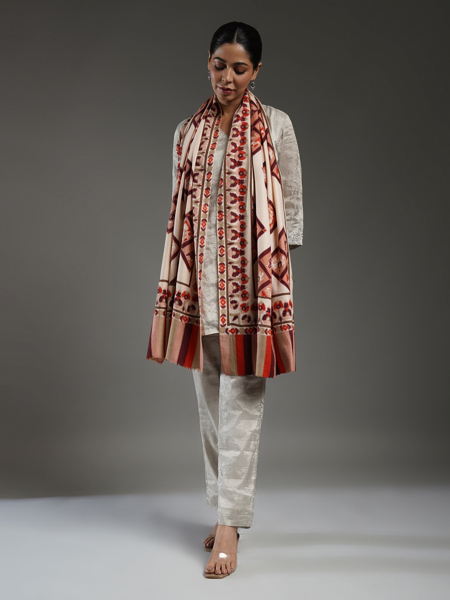 Rangbaahar Patola Pashmina Stole