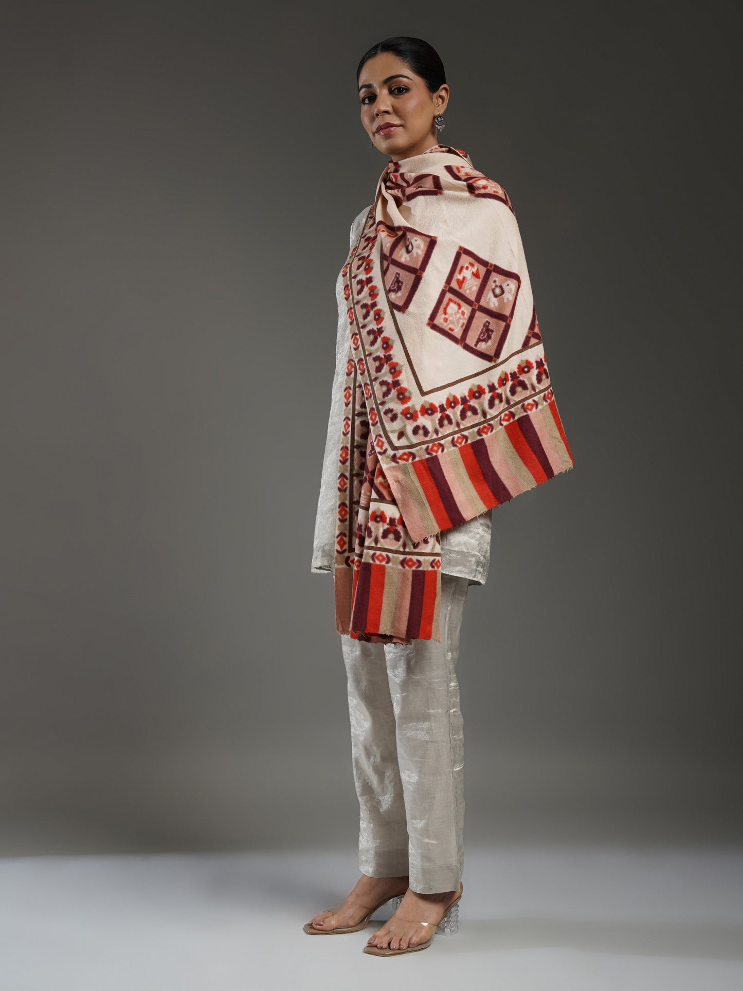 Rangbaahar Patola Pashmina Stole