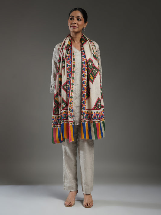 Rangbaahar Patola Pashmina Stole