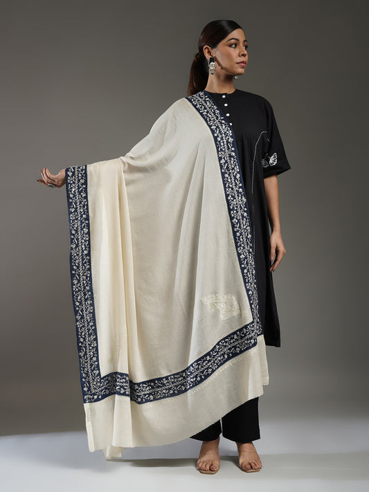 Rivayat Embroidered Cashmere Shawl
