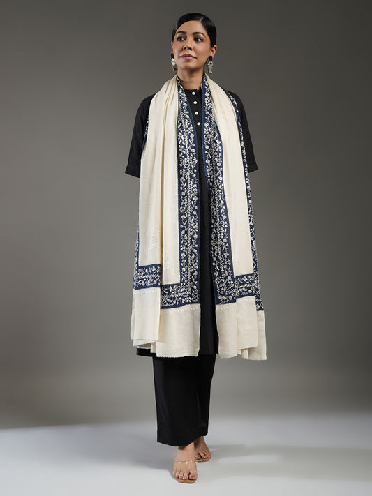 Rivayat Embroidered Cashmere Shawl