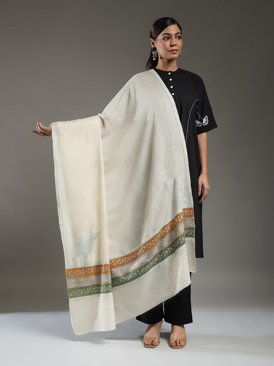 Rivayat Embroidered Cashmere Shawl