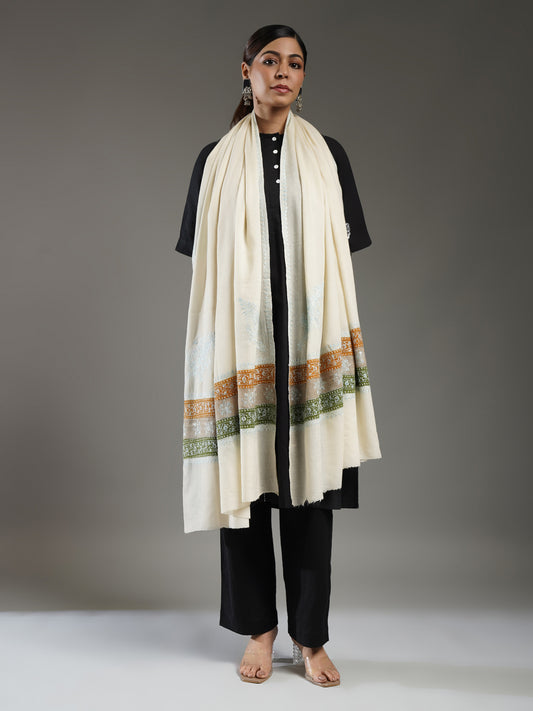 Rivayat Embroidered Cashmere Shawl