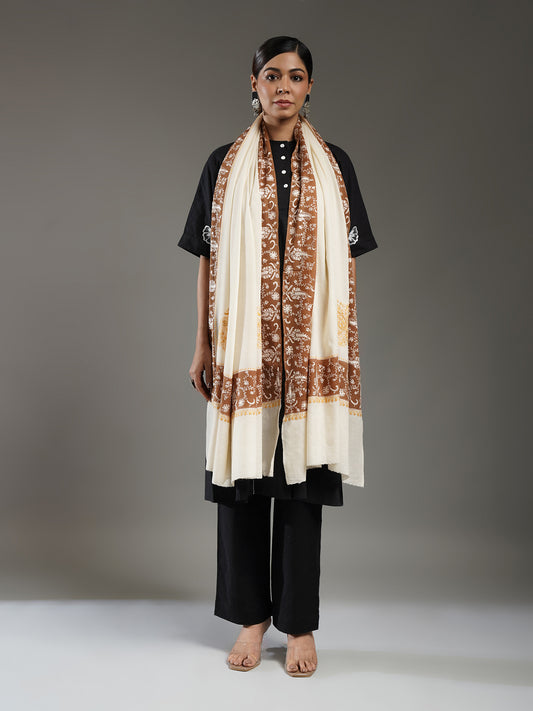 Rivayat Embroidered Cashmere Shawl