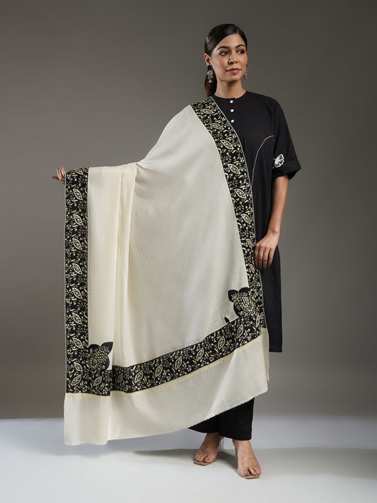 Rivayat Embroidered Cashmere Shawl