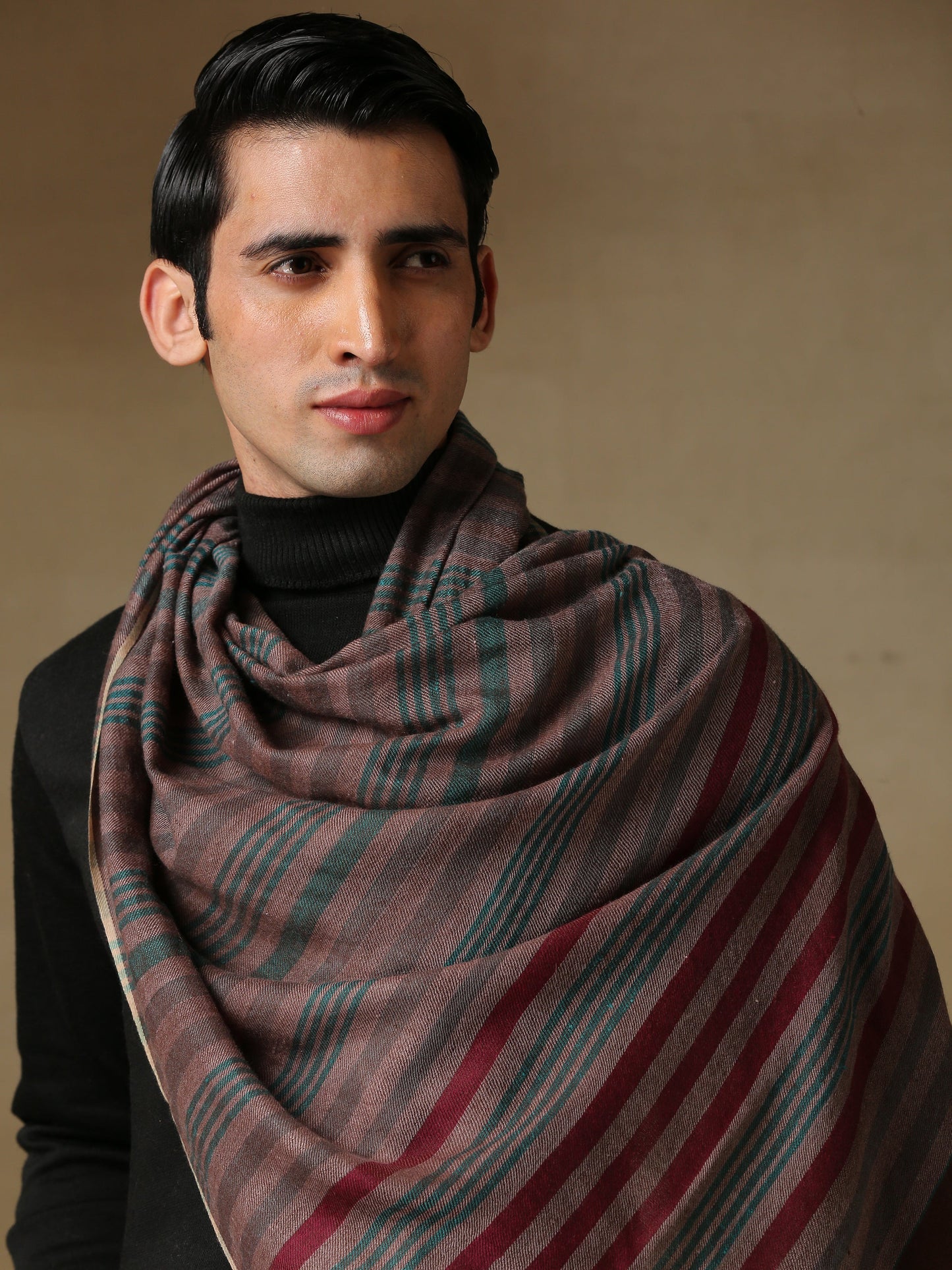 Striped Pashmina Stoles in Self Weave