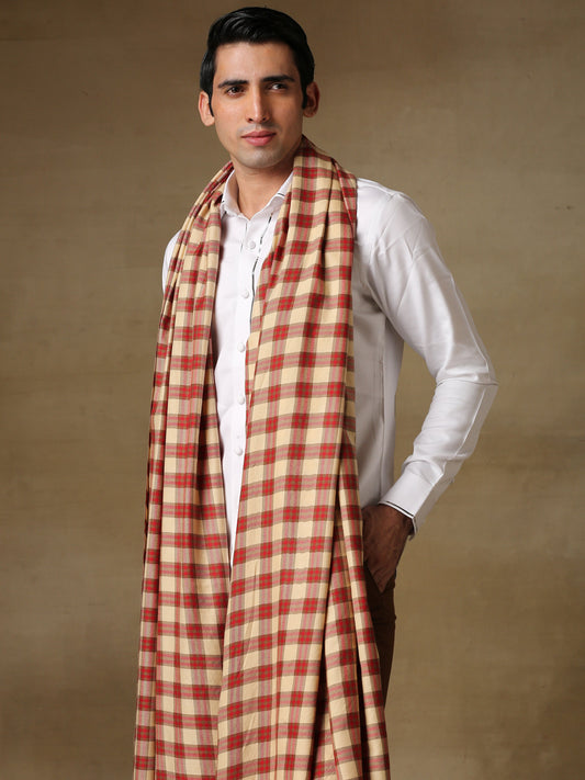 Men's Check Shawl