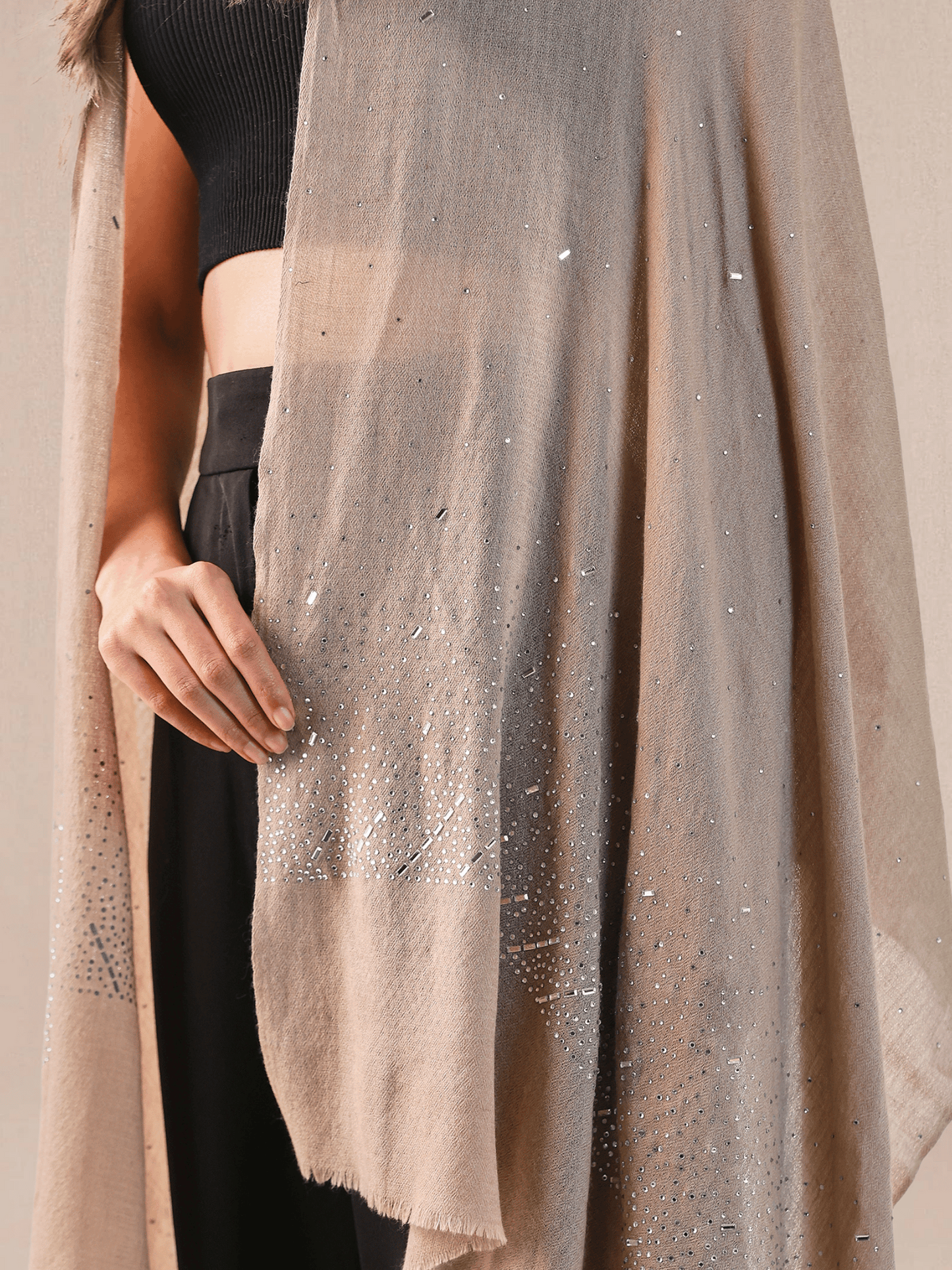 Fur Cashmere Capes