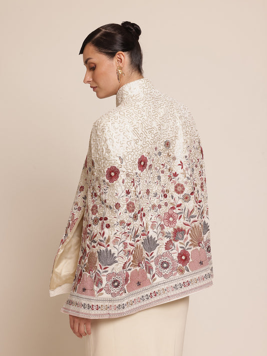 Georgette Hand Embroidered Jacket