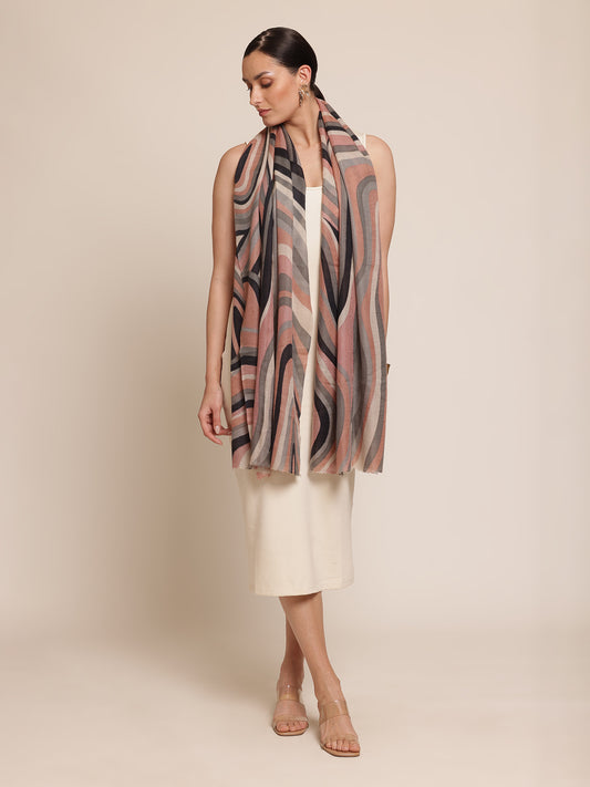 Disruption Pashmina Stole