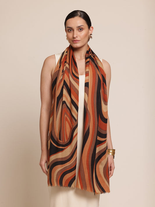 Disruption Pashmina Stole