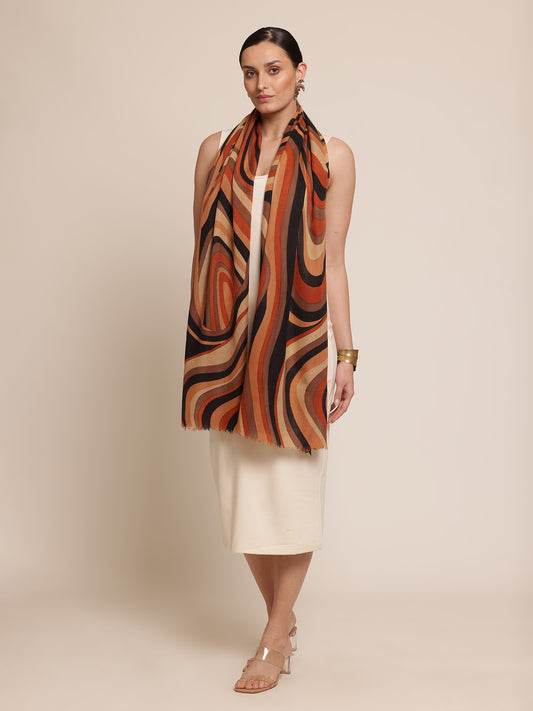 Disruption Pashmina Stole