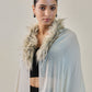 Fur cashmere capes