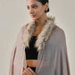 Fur cashmere capes