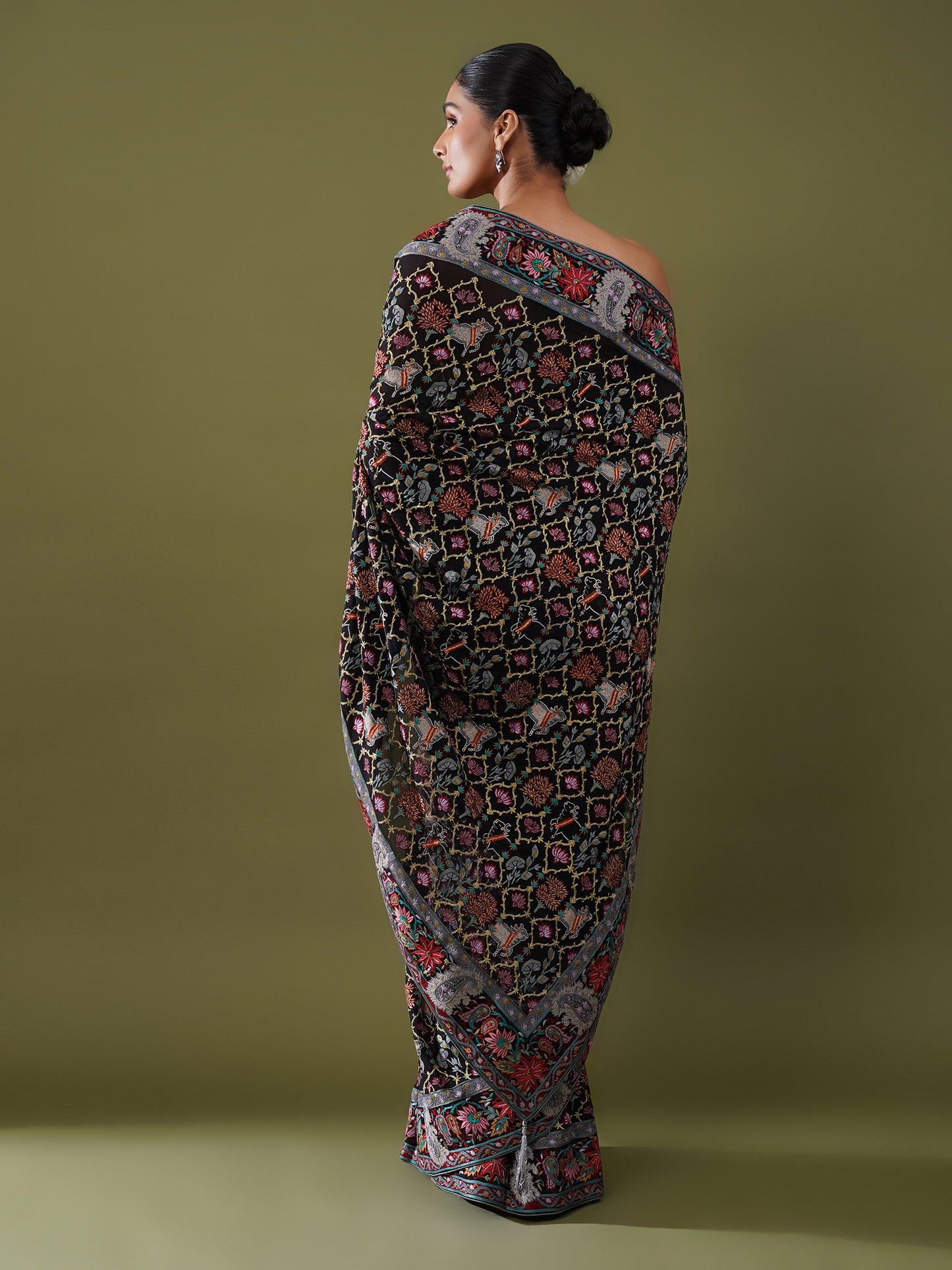 Nayantara Hand Embroidered Saree