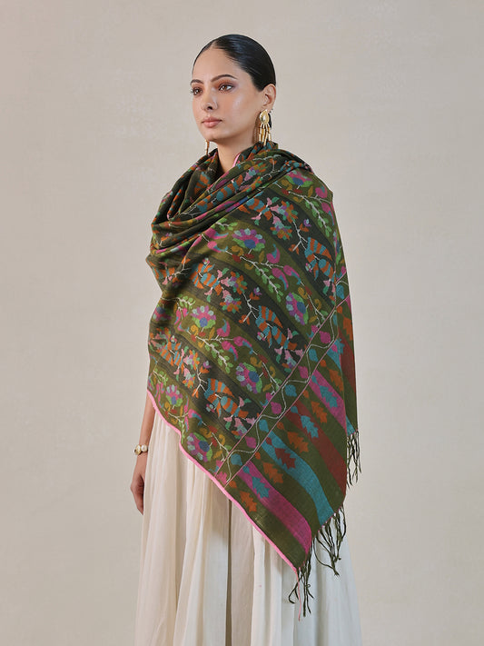 Green Kani Pashmina Shawl