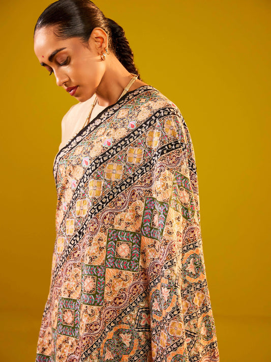 Gulzar Kalamkari Pashmina Shawl