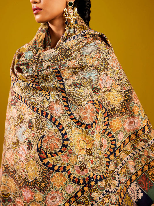 Kalamkari Pashmina Shawl