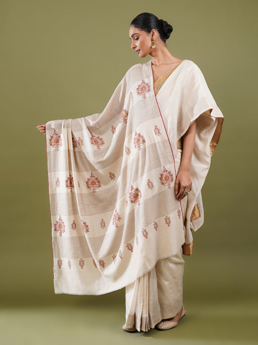 Ivory Pashmina Shawl