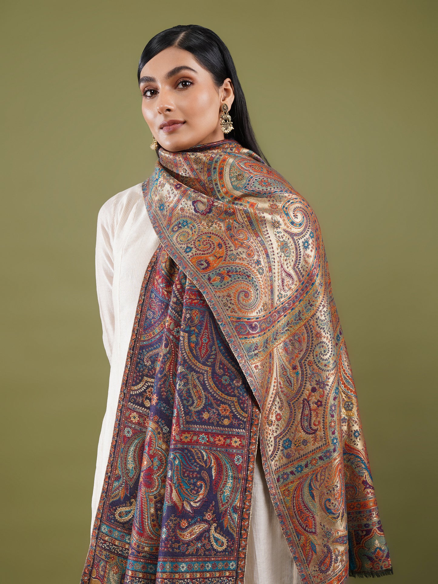 Noor-e-Jamawar Kani Shawl