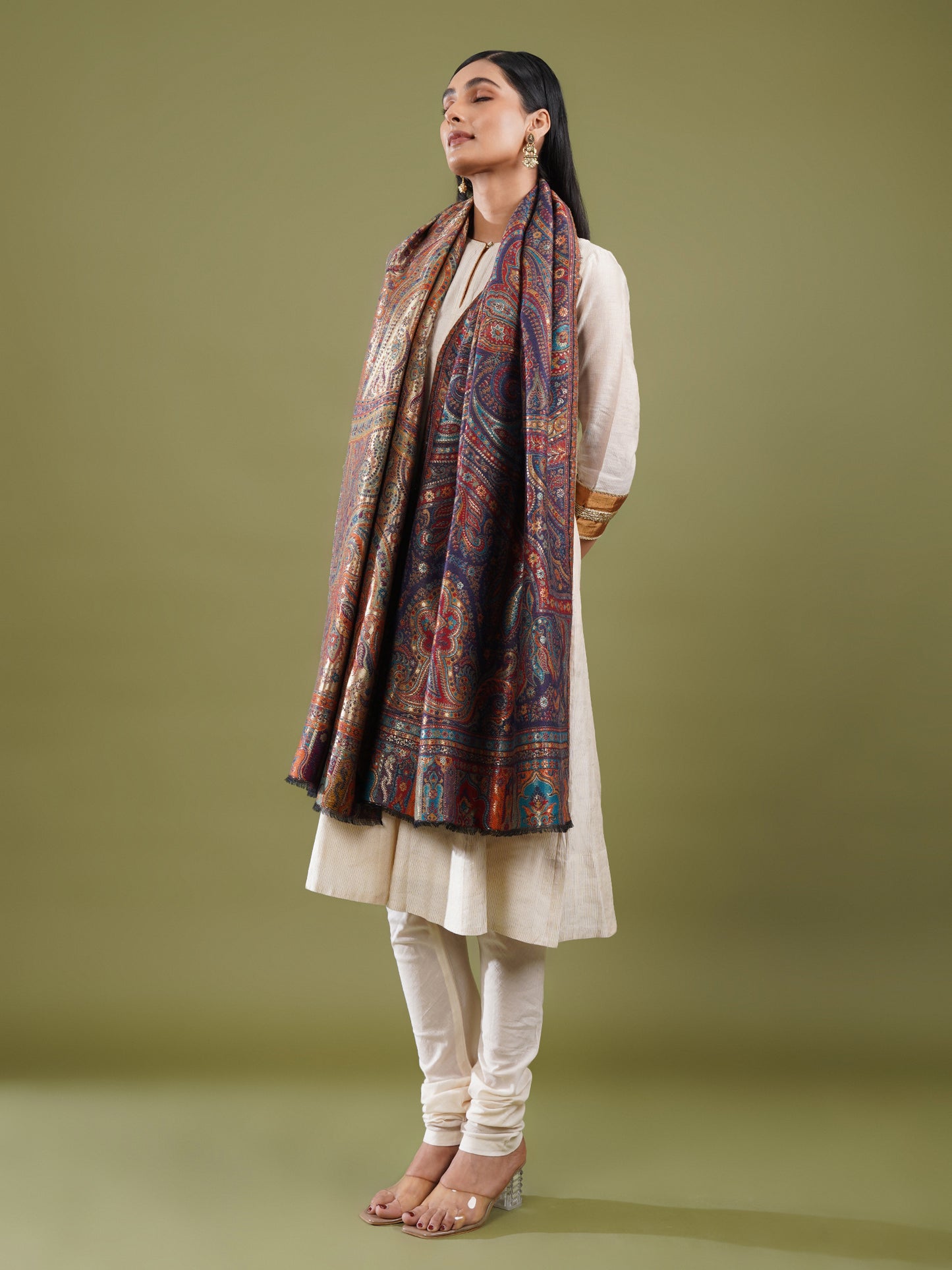 Noor-e-Jamawar Kani Shawl