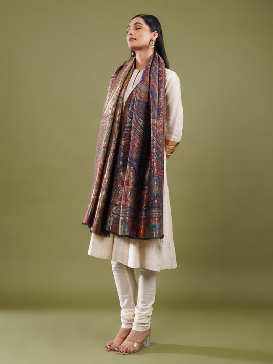 Noor-e-Jamawar Kani Shawl