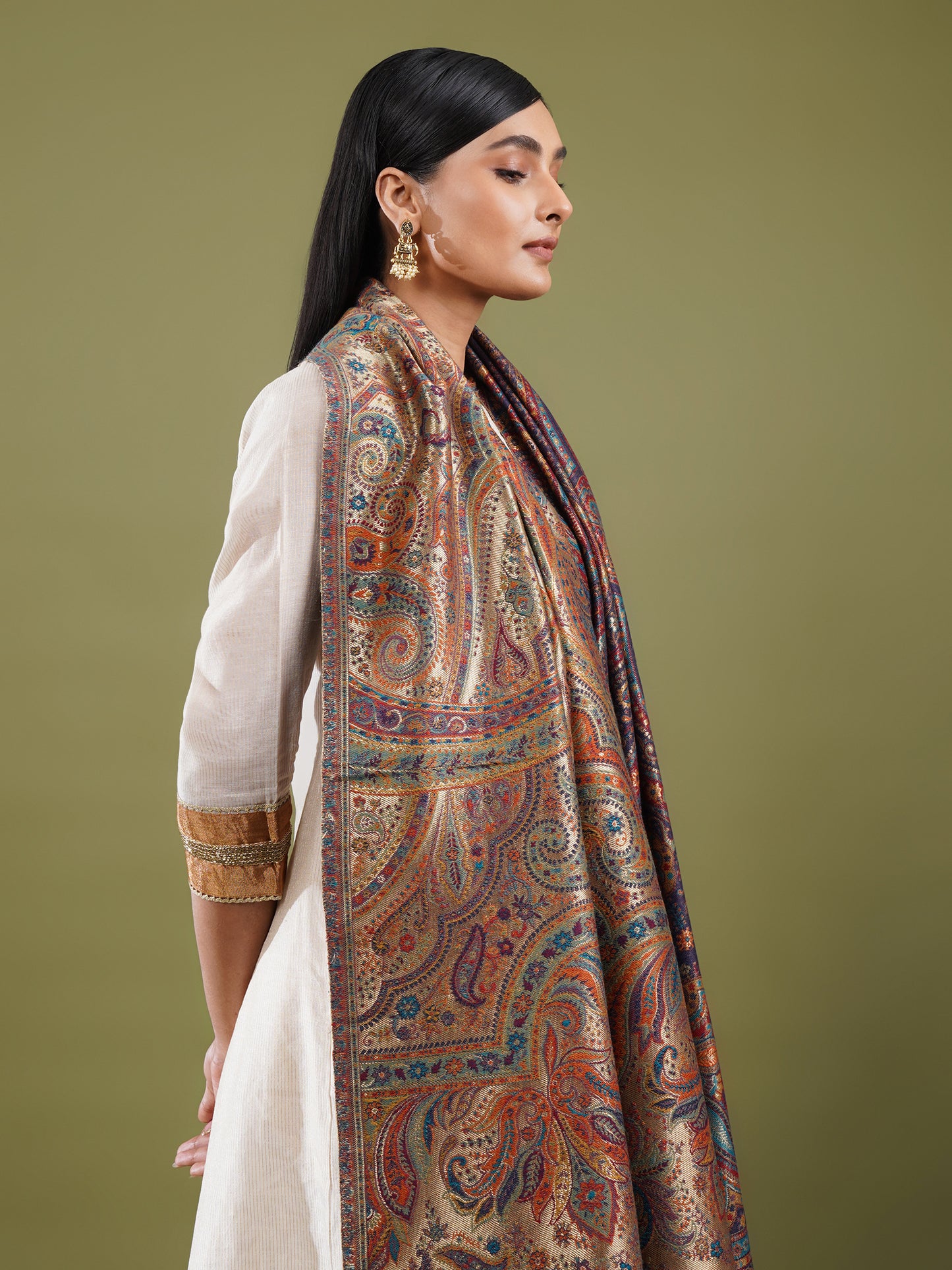 Noor-e-Jamawar Kani Shawl