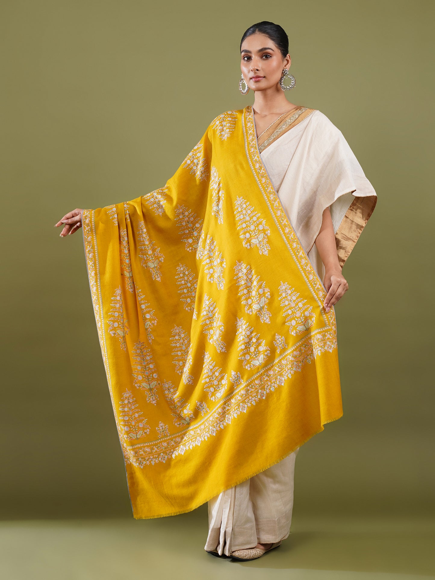 Kashan Handloom Pashmina Shawl