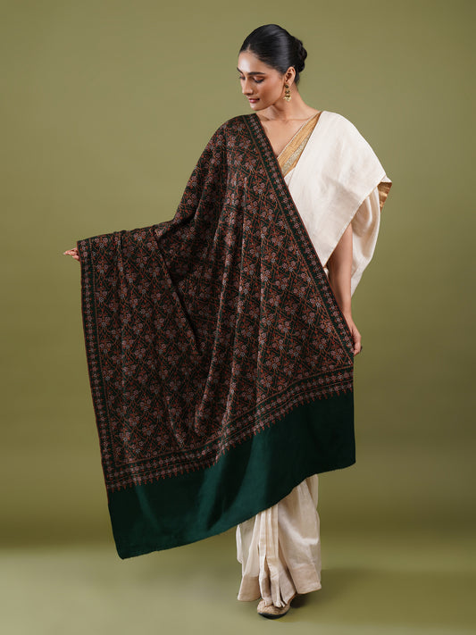 Badshahi Panna Jama Shawl