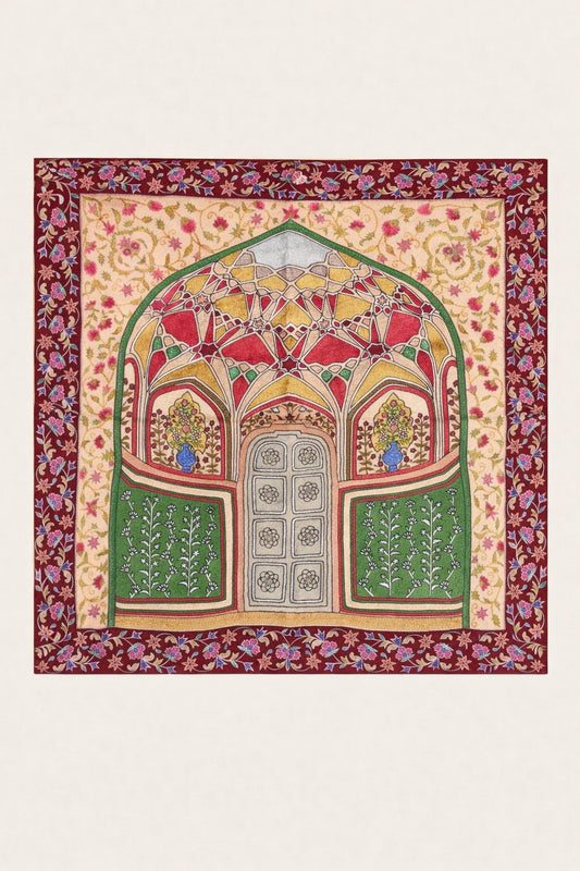Nikunj - Kalamkari Painting (Unframed / 17x17 Inches)