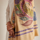 Model is wearing the pashmina kalamkari border stole from shaza.