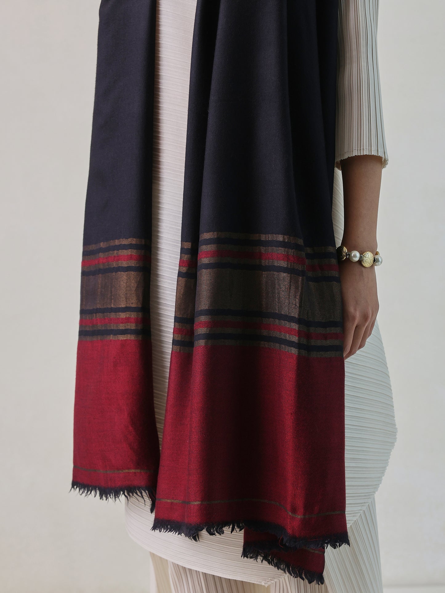 Palla Stripe R.V Pashmina Stole