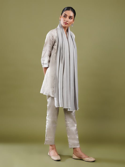 Grey Reversible Stole
