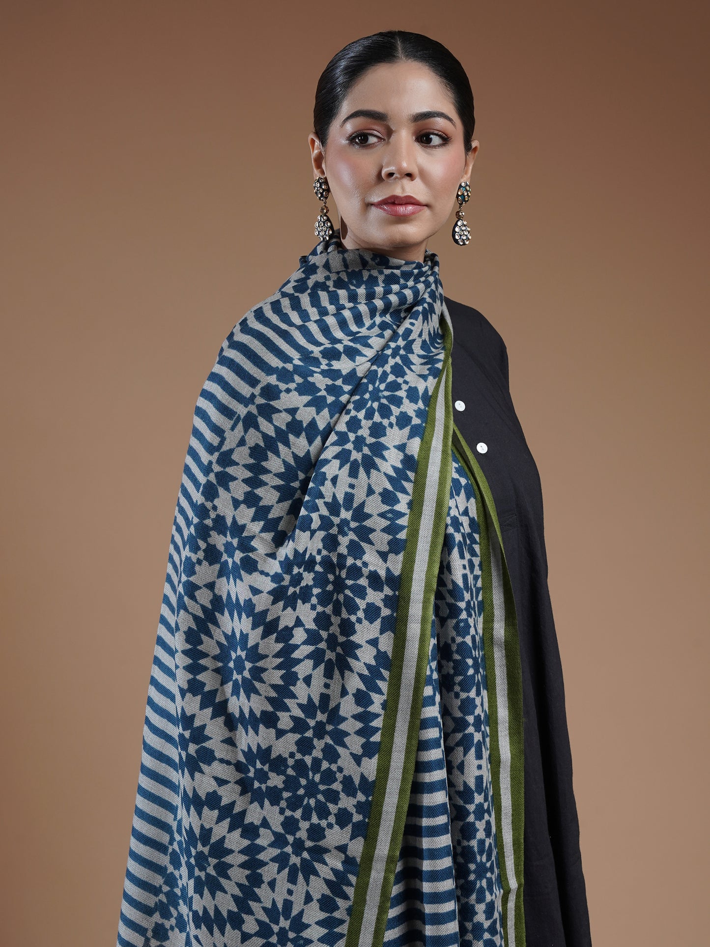 Emera Printed Woolen Stole