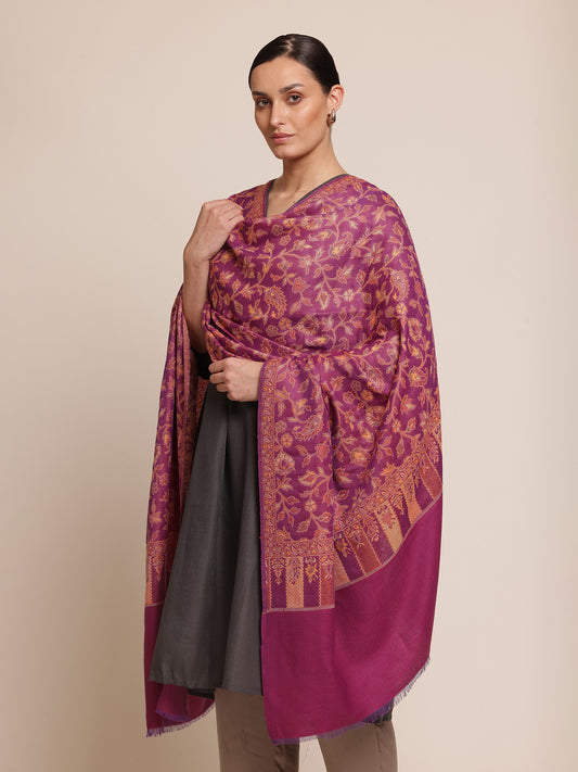 Reversible Kani Woolen Shawl