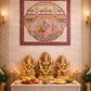 Radha & Krishna:Adorning Each Other (Unframed / 17x17 Inches)