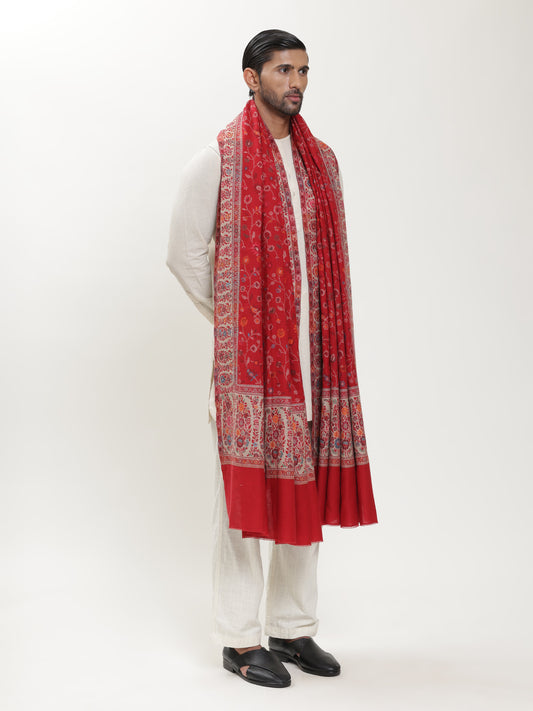 Red Kani Shawl