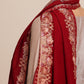 Woman wearing a red stole