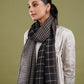 black reversible woolen stole