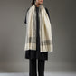 Wool Reversible Zari Stole