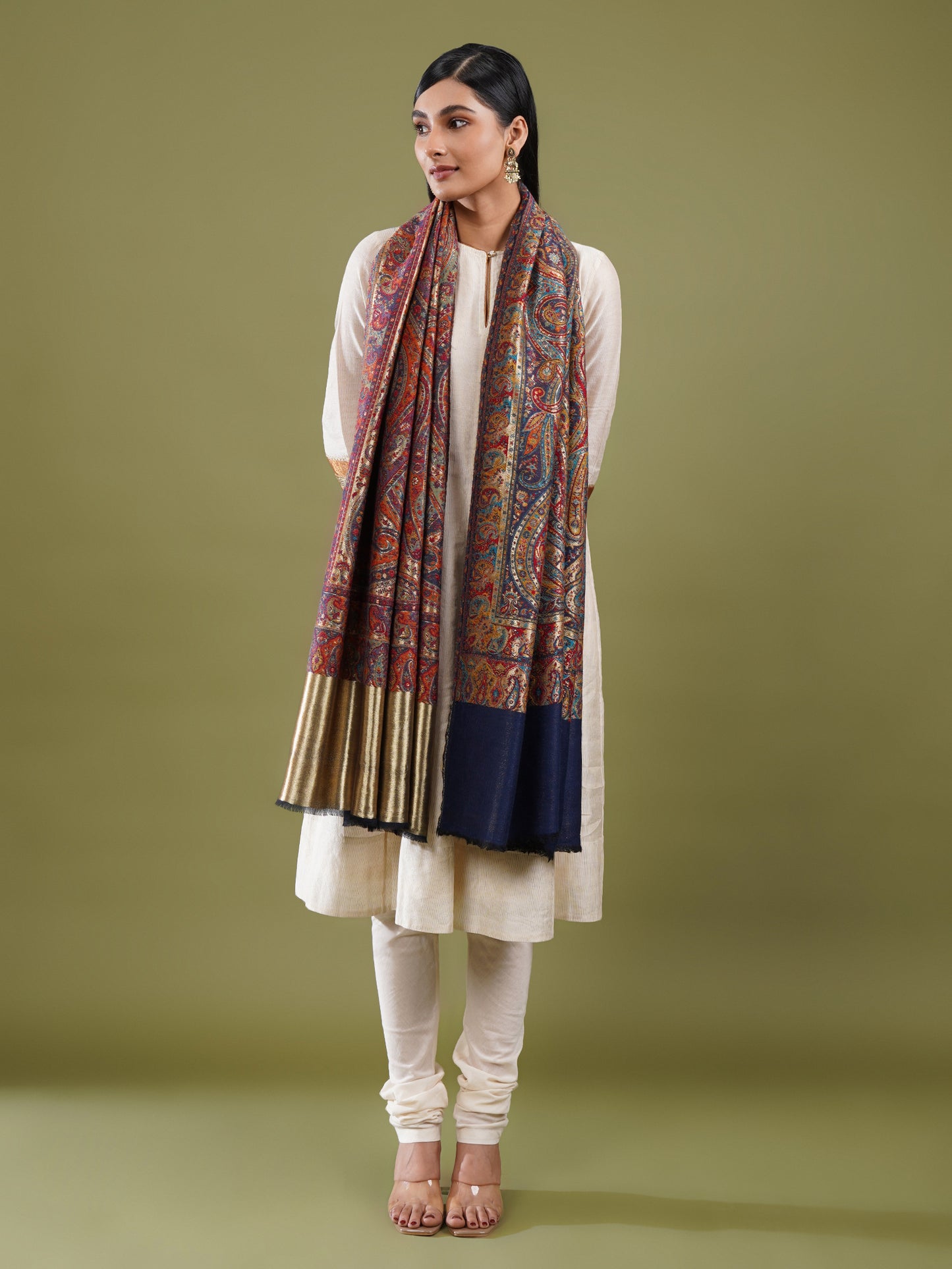 Noor-e-Jamawar Kani Shawl
