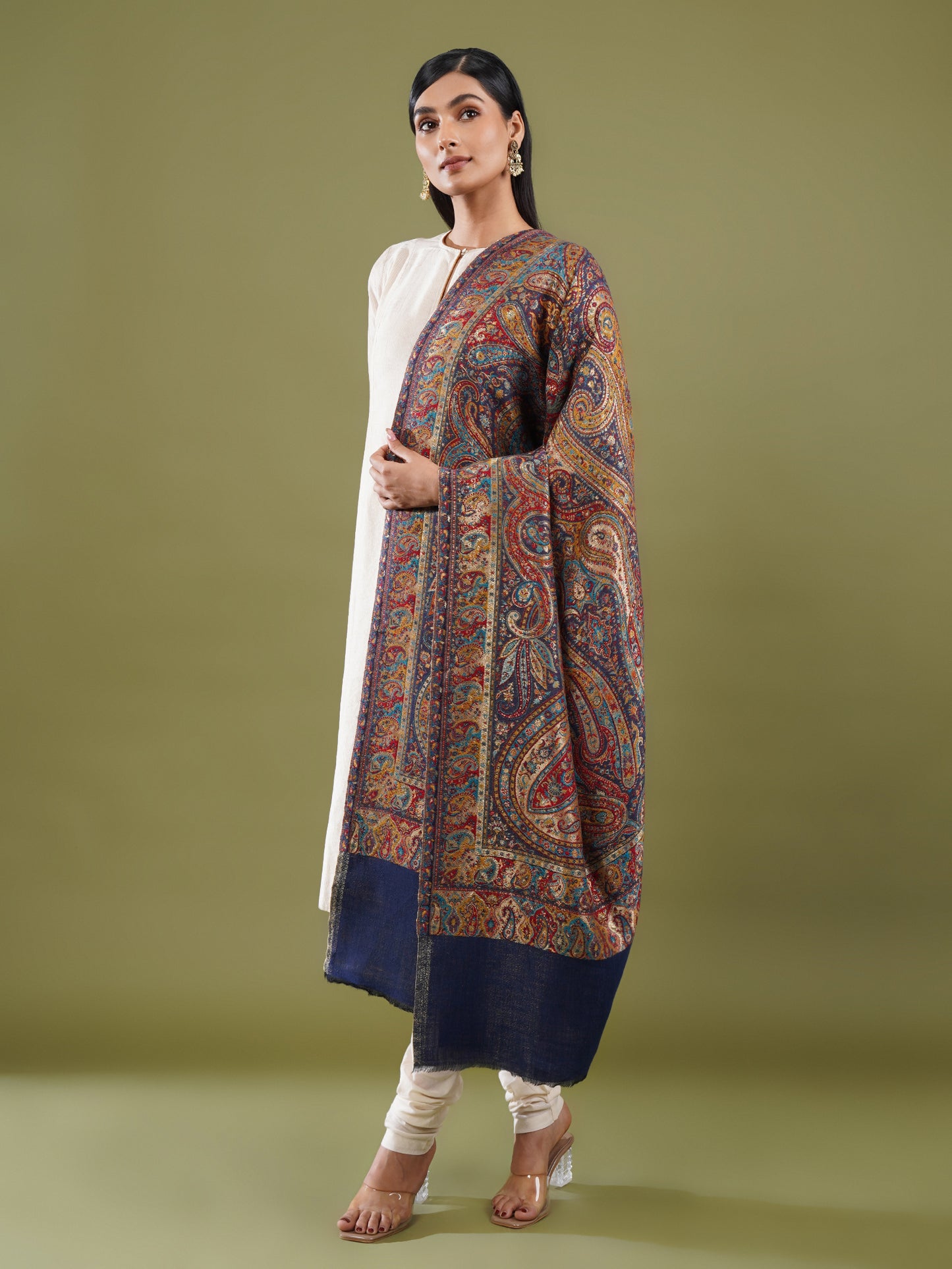 Noor-e-Jamawar Kani Shawl