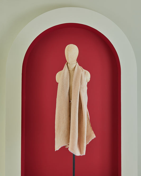 Wool Reversible Zari Stole