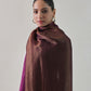 Tabbasum Wool Reversible Zari Stole