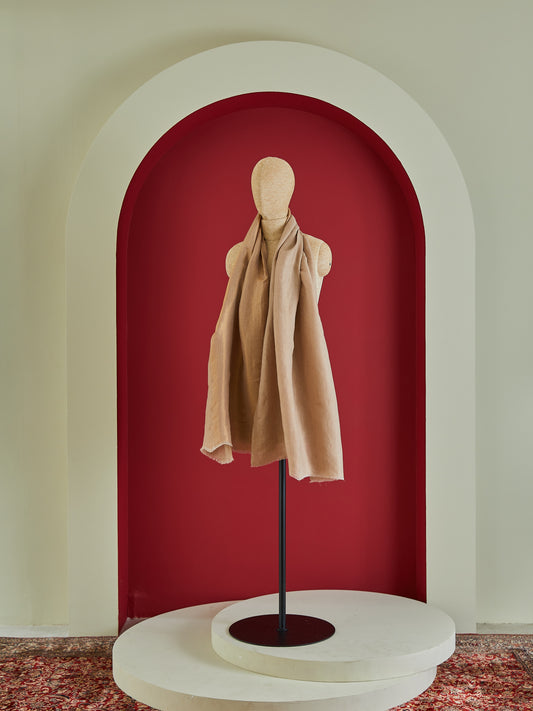 Wool Reversible Zari Stole